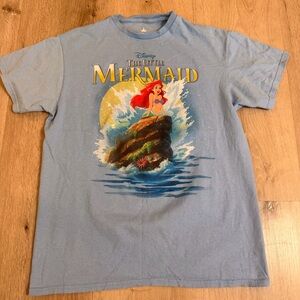 Disney Princess Ariel The Little Mermaid Graphic T-Shirt - Blue - Medium